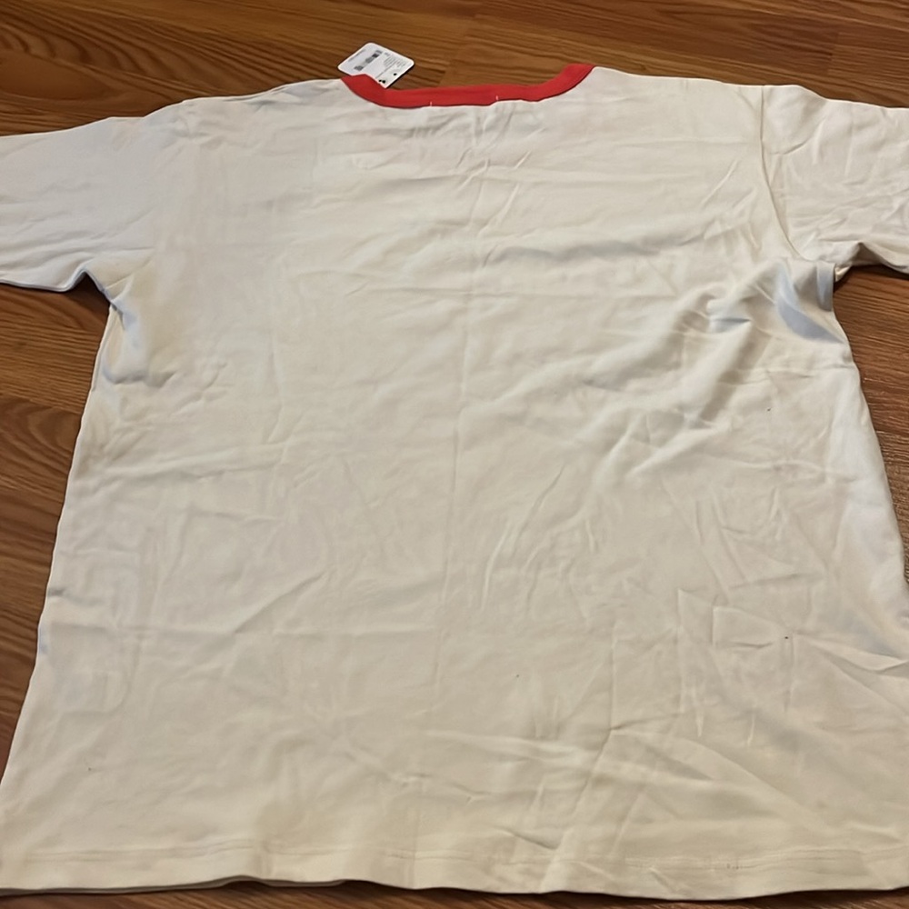 Daydreamer red star ringer tee XS ⚠️⚠️⚠️read description small pinhole - Picture 5 of 5